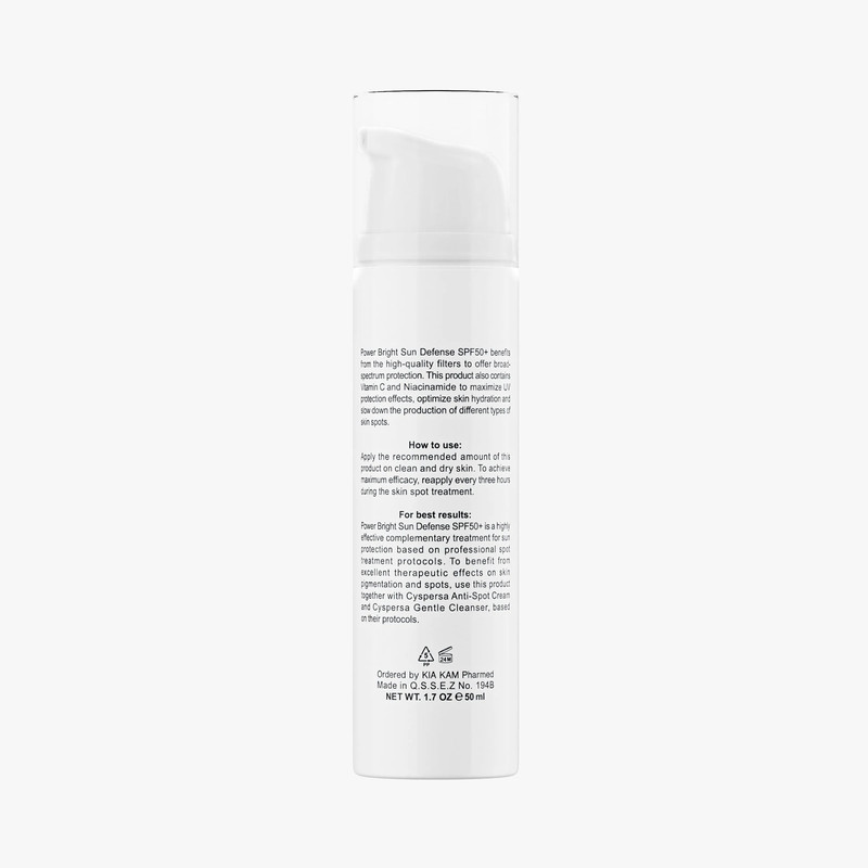 کرم ضدآفتاب بیرنگ سیسپرسا SPF50 مدل ضدلک مناسب انواع پوست، حجم 50 میلیلیتر