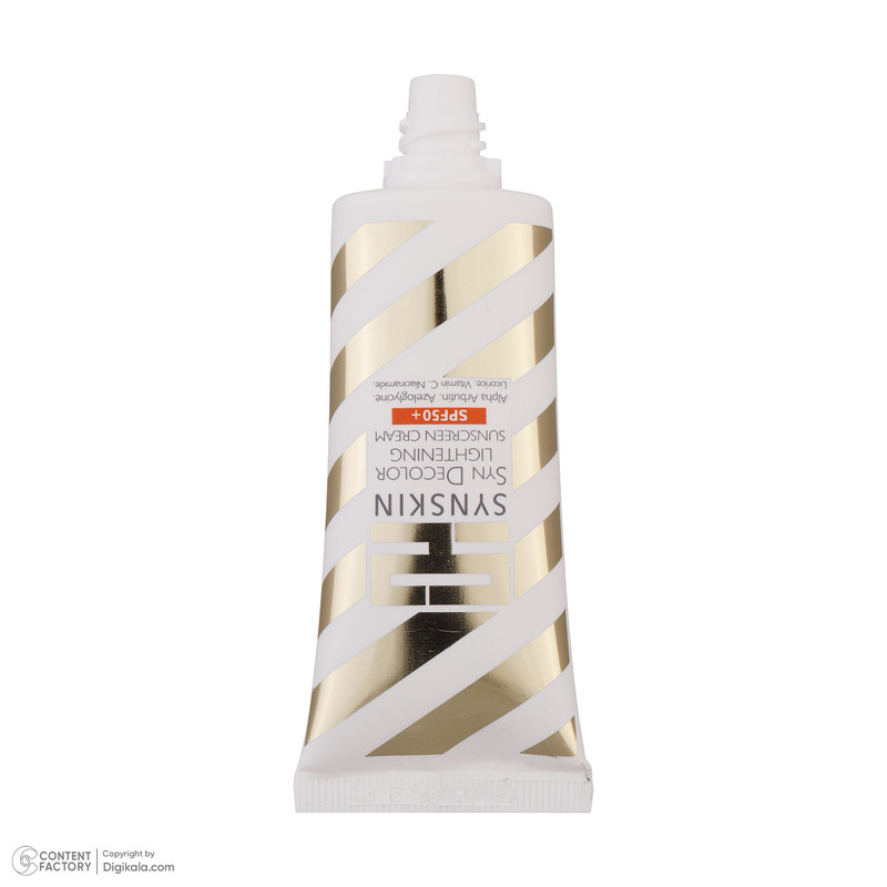 ژل کرم ضد آفتاب بدون رنگ ساین اسکین SPF50 مدل Decolor محافظ UVA ،UVB، روشنکننده، مناسب انواع پوست حجم 40 میلیلیتر