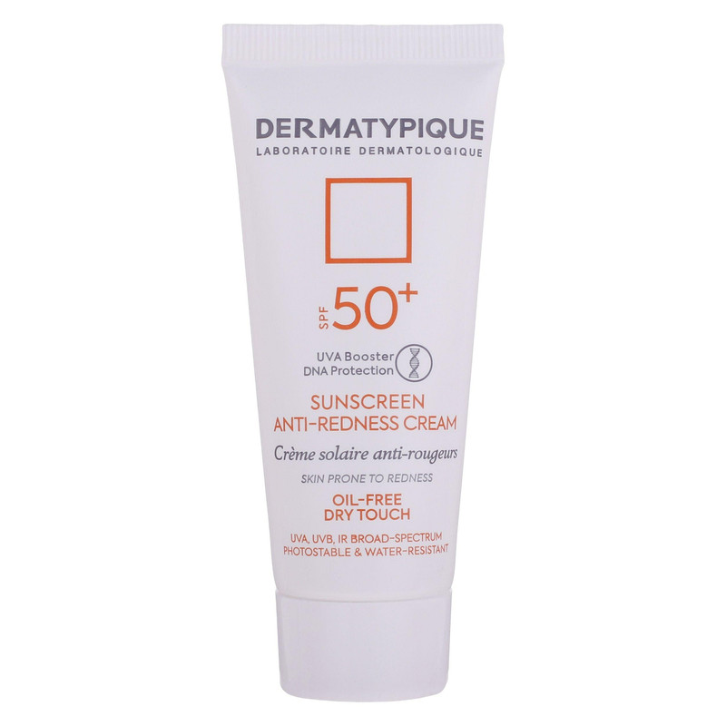 کرم ضد آفتاب بدون رنگ درماتیپیک SPF50 مدل Anti_redness محافط UVB, UVA مناسب انواع پوست حجم 40 میلیلیتر