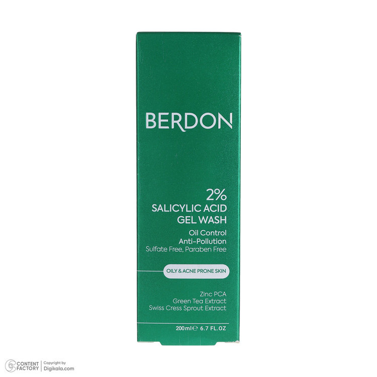 ژل شستشو صورت بردون مدل Salicylic Acid حجم 200 میلی لیتر