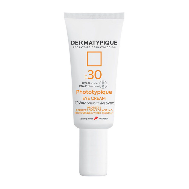 کرم ضد آفتاب بی رنگ دور چشم درماتیپیک SPF 30 مدل Phototypique محافظ UVA ،UVB مناسب برای انواع پوست حجم 20 میلیلیتر