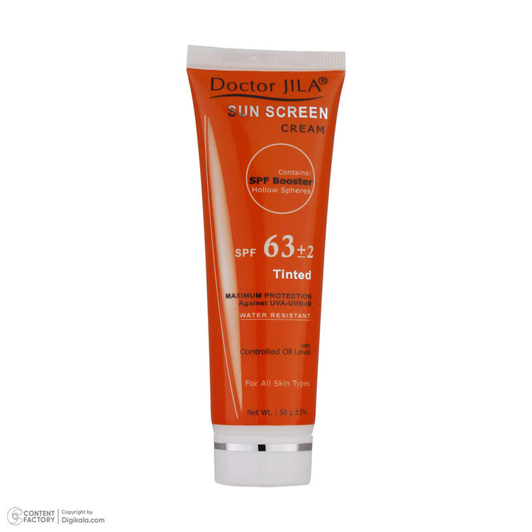 کرم ضدآفتاب دکتر ژیلا مدل Tinted با SPF63، حجم 50میلیلیتر