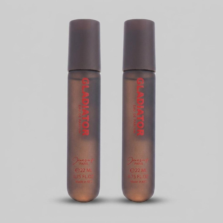 عطر جیبی مردانه ژک ساف مدل گلادیاتور حجم 22 میلی لیتر بسته 2 عددی