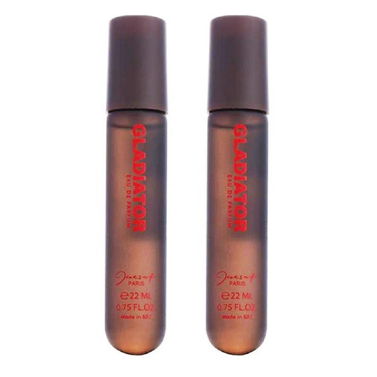 عطر جیبی مردانه ژک ساف مدل گلادیاتور حجم 22 میلی لیتر بسته 2 عددی