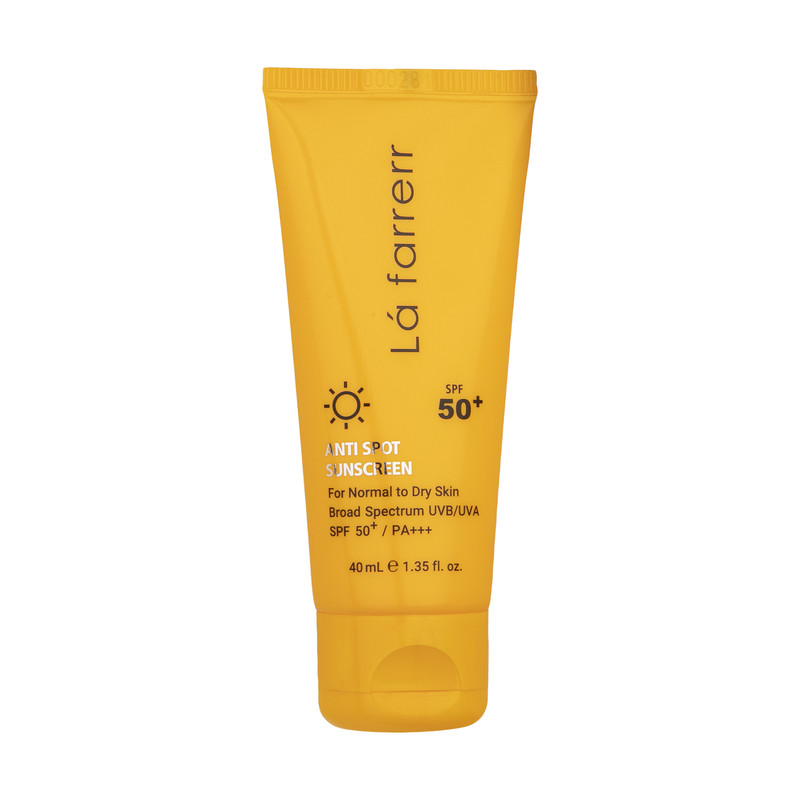 کرم ضدآفتاب و ضدلک بیرنگ لافارر مدل SPF50، مناسب پوستهای خشک و معمولی، حجم 40 میلیلیتر
