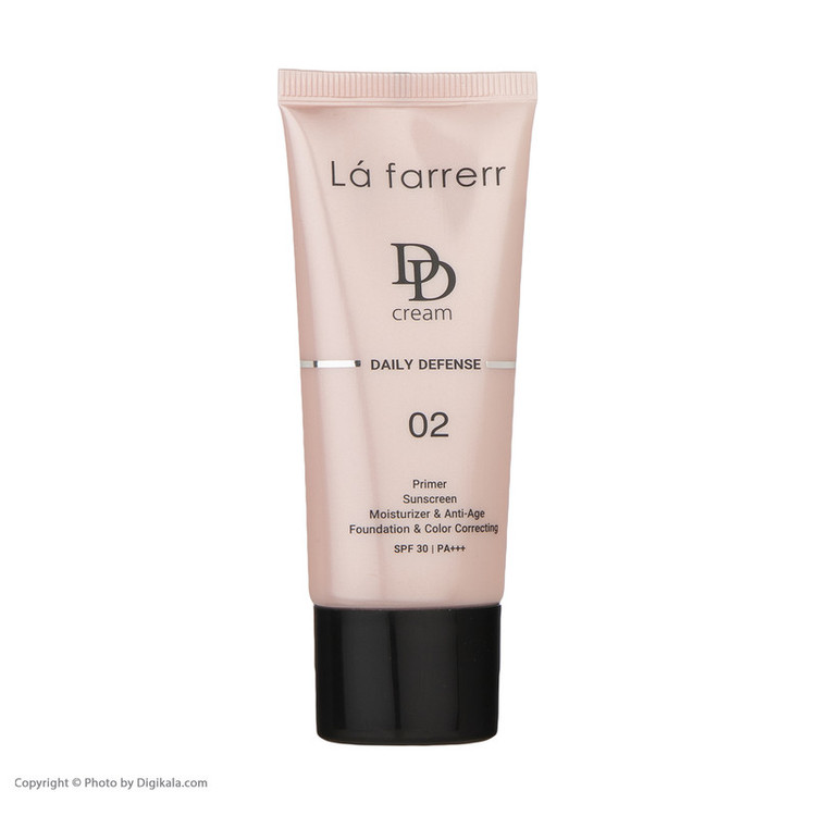 دی دی کرم رنگی لافارر مدل SPF 30 02 مناسب انواع پوست حجم 33 میلی لیتر