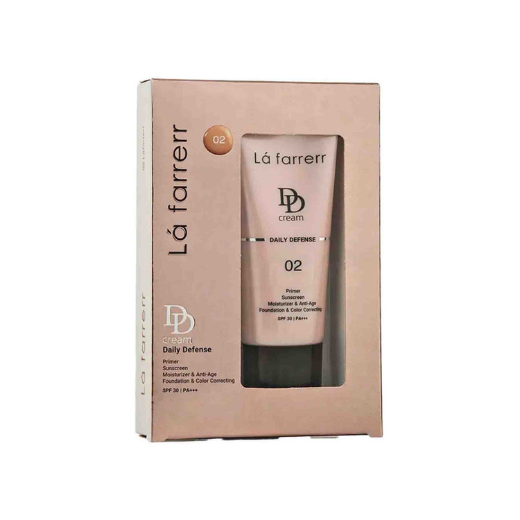 دی دی کرم رنگی لافارر مدل SPF 30 02 مناسب انواع پوست حجم 33 میلی لیتر