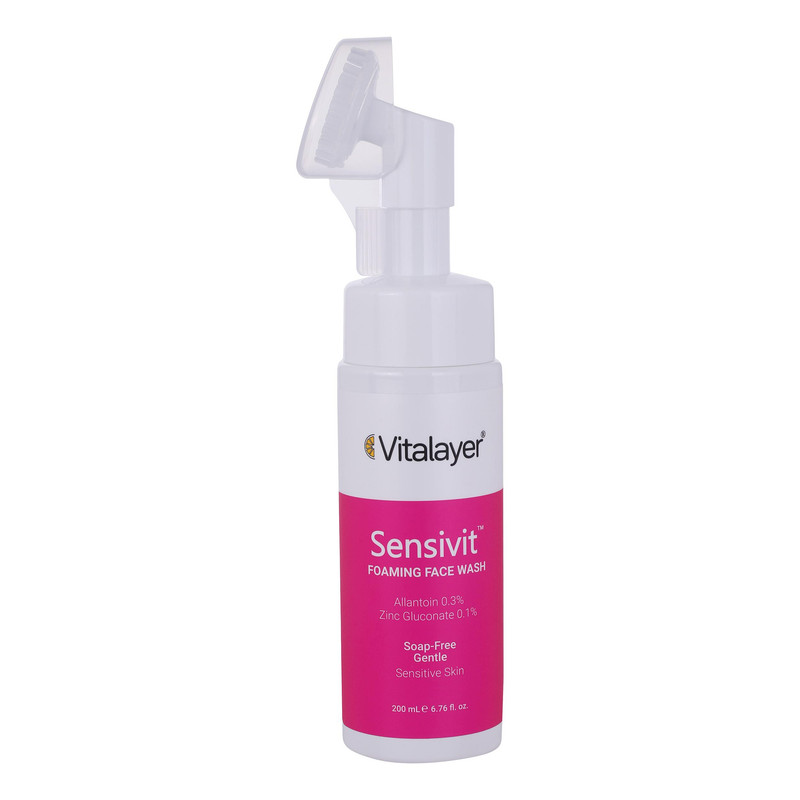 فوم شستوشوی صورت ویتالیر مدل Sensivit مناسب برای پوست حساس حجم 200 میلیلیتر