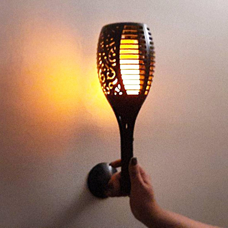 چراغ پارکی خورشیدی زمینی و دیواری مدل مشعل XF-6006