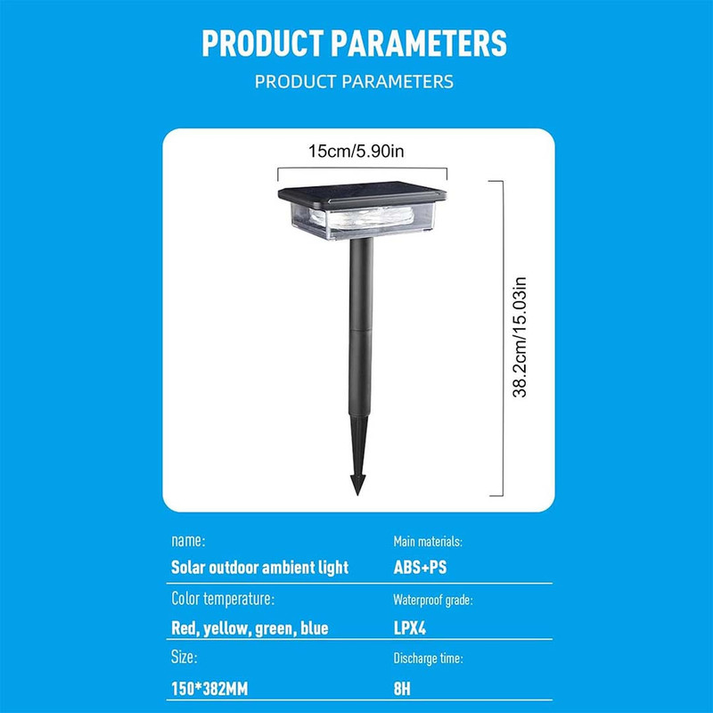 چراغ پارکی خورشیدی مدل YD-2332