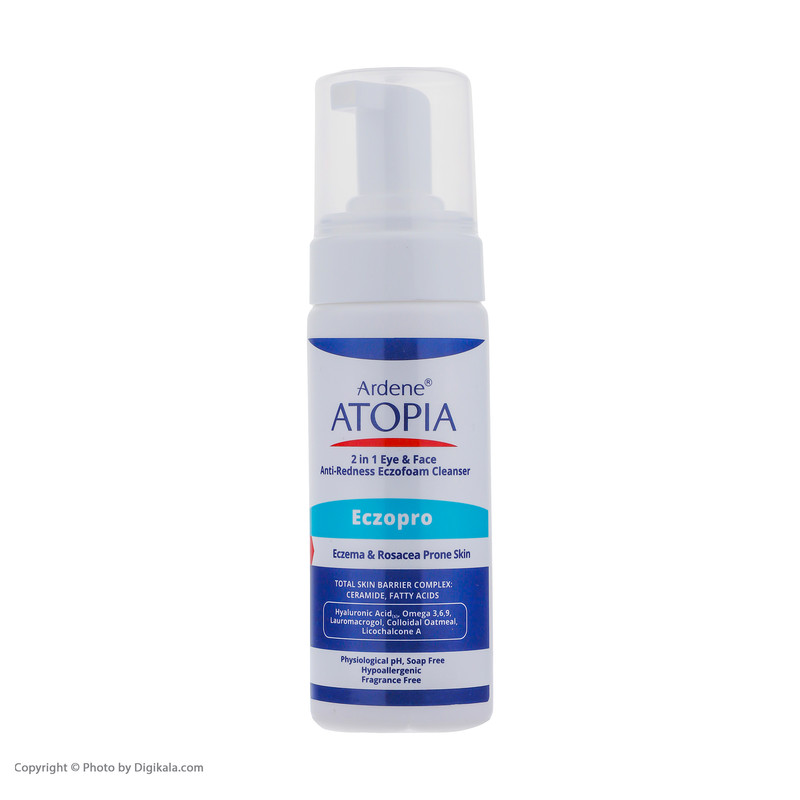 فوم شستوشوی صورت آردن آتوپیا مدل ECZOPRO حجم 150 میلیلیتر