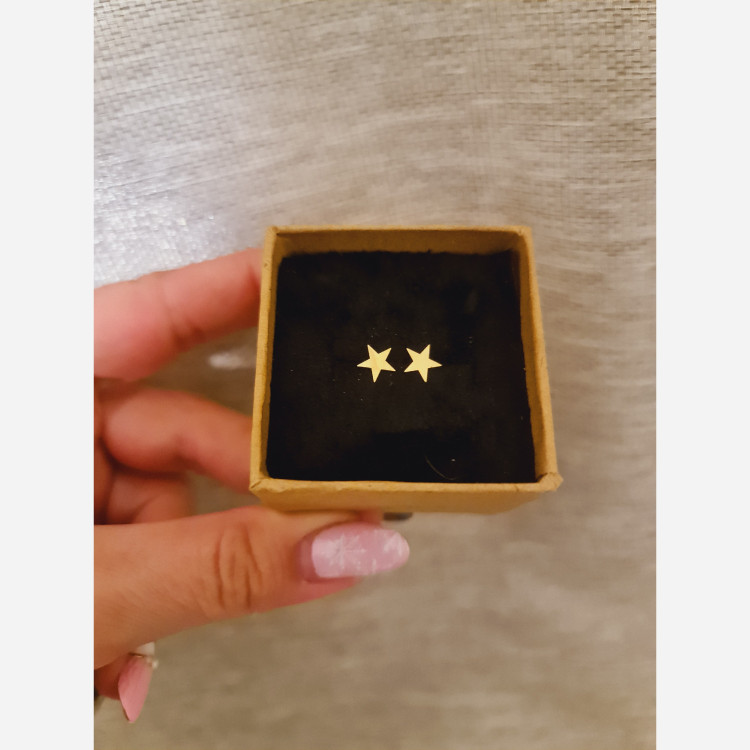 گوشواره طلا طرح ستاره