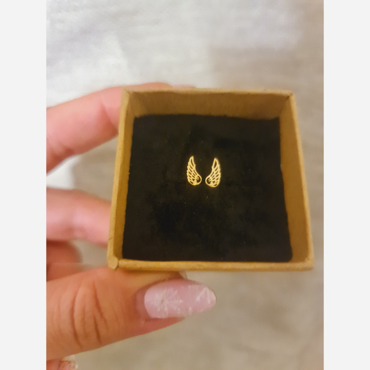 گوشواره طلا طرح بال فرشته