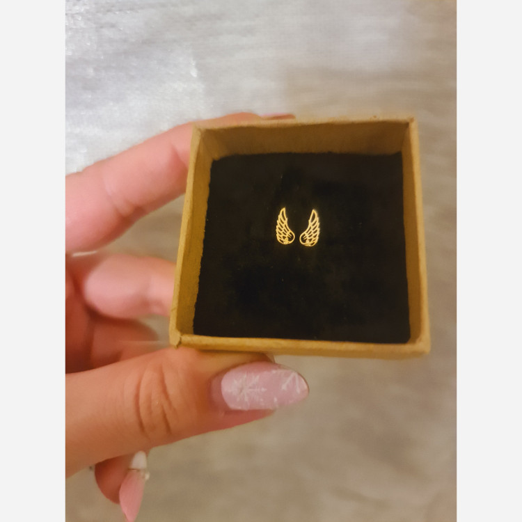 گوشواره طلا طرح بال فرشته