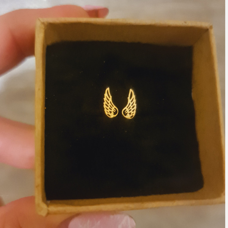 گوشواره طلا طرح بال فرشته