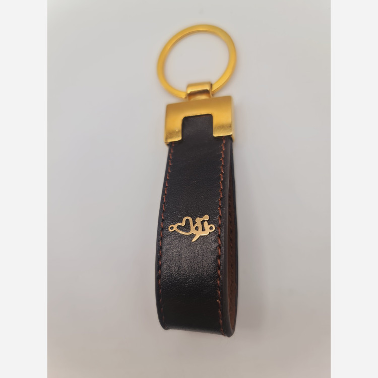 جاسوییچی یا جاکلیدی با پلاک طلا توبا قلب