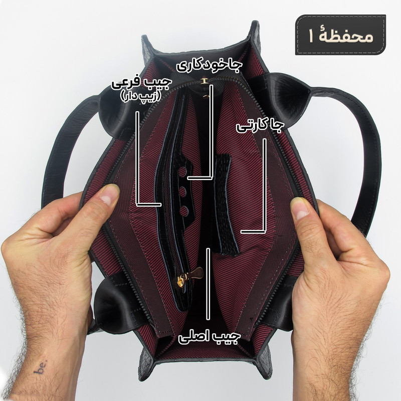 کیف دستی زنانه مدل چرم طبیعی کد 129F