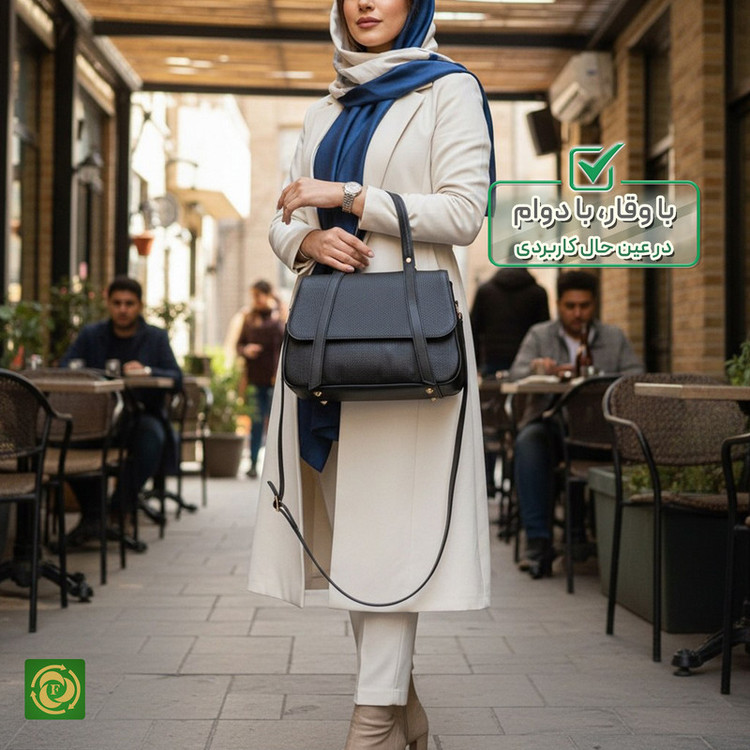 کیف دوشی زنانه مدل چرم طبیعی کد FTH146FT