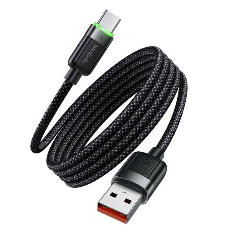 کابل تبدیل USB به USB-C مک دودو مدل CA-565 Magnetic Self-Winding طول 1.2 متر