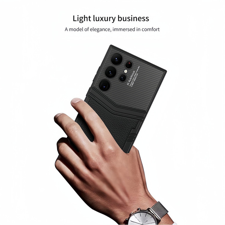 کاور مدل Stylish leather مناسب برای گوشی موبایل سامسونگ Galaxy S23 Ultra