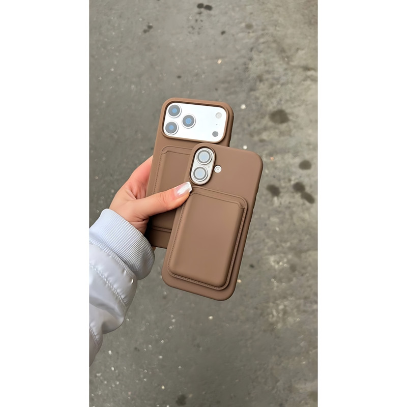 کاور مدل lyria مناسب برای گوشی موبایل اپل iPhone 16 به همراه جاکارتی