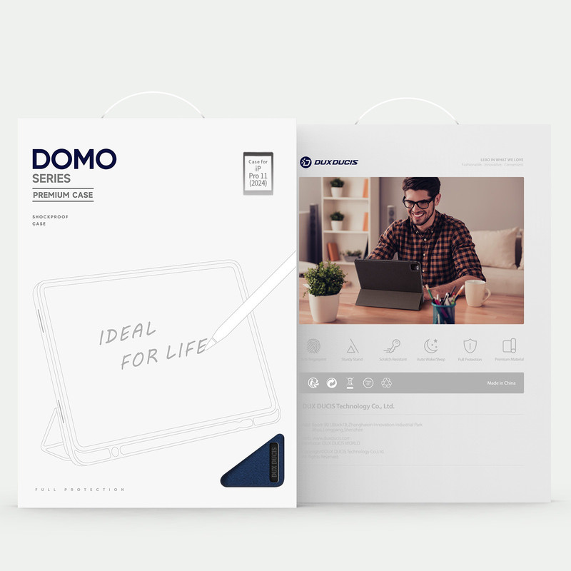کیف کلاسوری دوکس دوکیس مدل Domo Flip مناسب برای تبلت اپل iPad Pro 11 (2024)