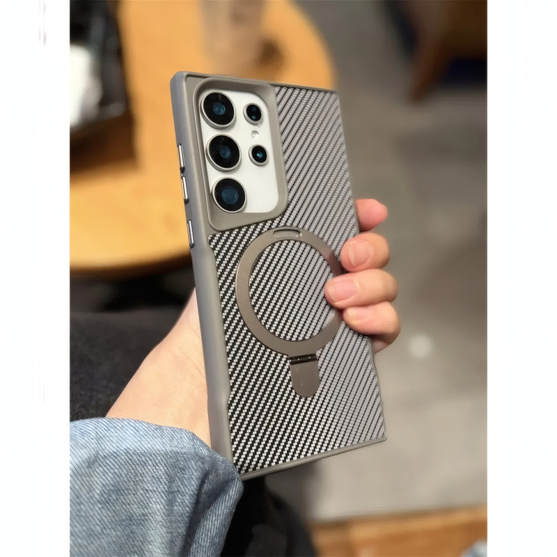 کاور مدل AeroCarbon مناسب برای گوشی موبایل سامسونگ Galaxy S25 Ultra