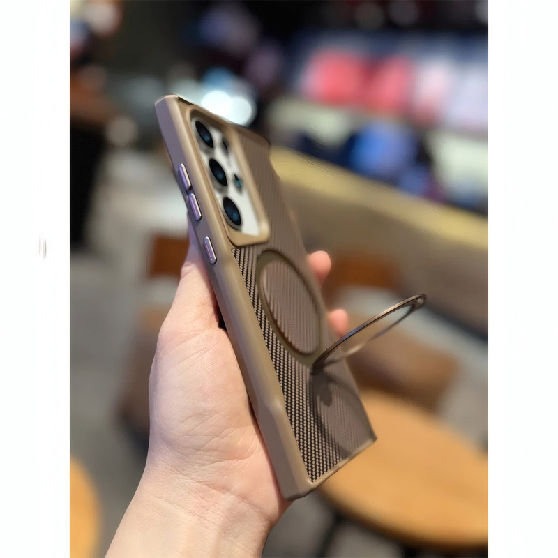 کاور مدل AeroCarbon مناسب برای گوشی موبایل سامسونگ Galaxy S25 Ultra