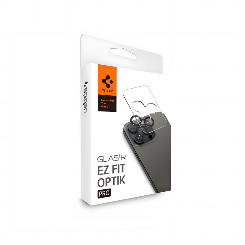 محافظ لنز دوربین شیشهای اسپیگن مدل Optik Pro مناسب برای گوشی موبایل اپل iPhone 16 Pro Max