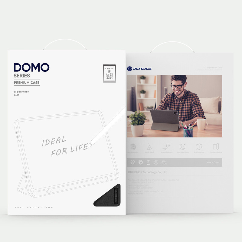 کیف کلاسوری دوکس دوکیس مدل Domo Flip مناسب برای تبلت اپل iPad Air 13 (2024)