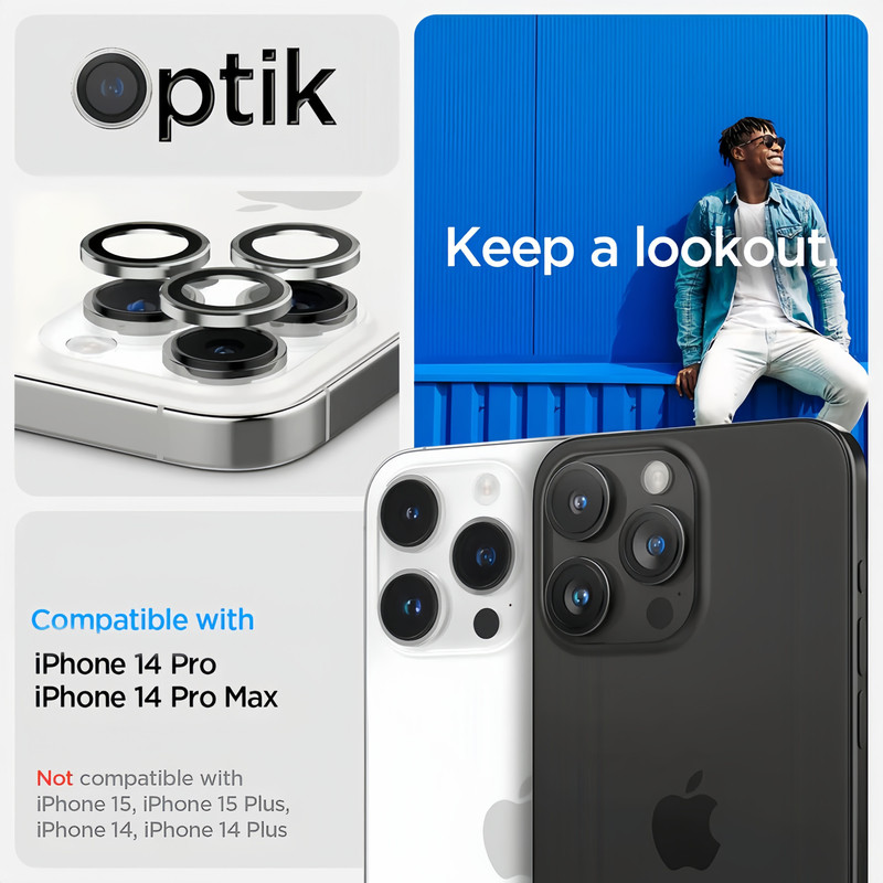 محافظ لنز دوربین راکی مایل مدل CAM-4 مناسب برای گوشی موبایل اپل iPhone 13 Pro / 13 ProMax