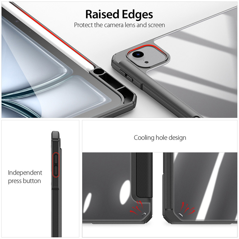 کیف کلاسوری دوکس دوکیس مدل TOBY مناسب برای تبلت اپل iPad Air 13 (2024) / iPad Pro 12.9 (2022 / 2021 / 2020)