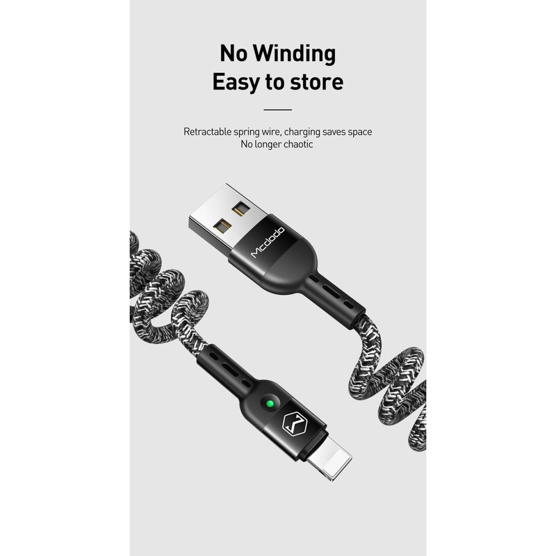 کابل تبدیل USB به لایتنینگ مک دودو مدل CA-6410 طول 1.8 متر
