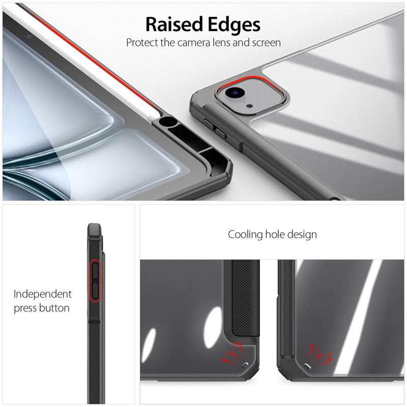 کیف کلاسوری دوکس دوکیس مدل Toby Flap مناسب برای تبلت اپل iPad Air 13 (2024) / iPad Pro 12.9 (2020/, 2021, 2022)