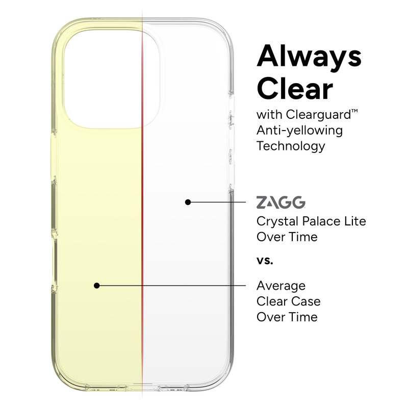 کاور زگ مدل Crystal Lite مناسب برای گوشی موبایل اپل iPhone 16 Pro Max