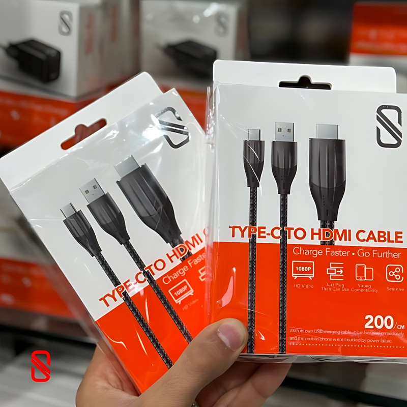 کابل تبدیل USB-C به HDMI اسلیکتو مدل SHC-02 طول 2 متر