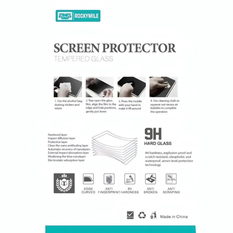 محافظ صفحه نمایش شیشه ای راکی مایل مدل TB مناسب برای تبلت اپل iPad Pro 13 2024