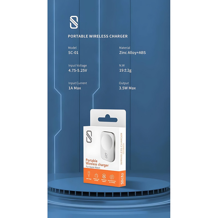 شارژر بی سیم اسلیکتو مدل SC-01 مناسب برای اپل واچ