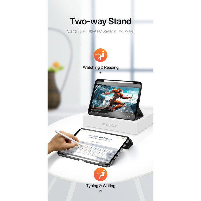 کیف کلاسوری دوکس دوکیس مدل Domo Flip مناسب برای تبلت اپل iPad Pro 13 (2024)