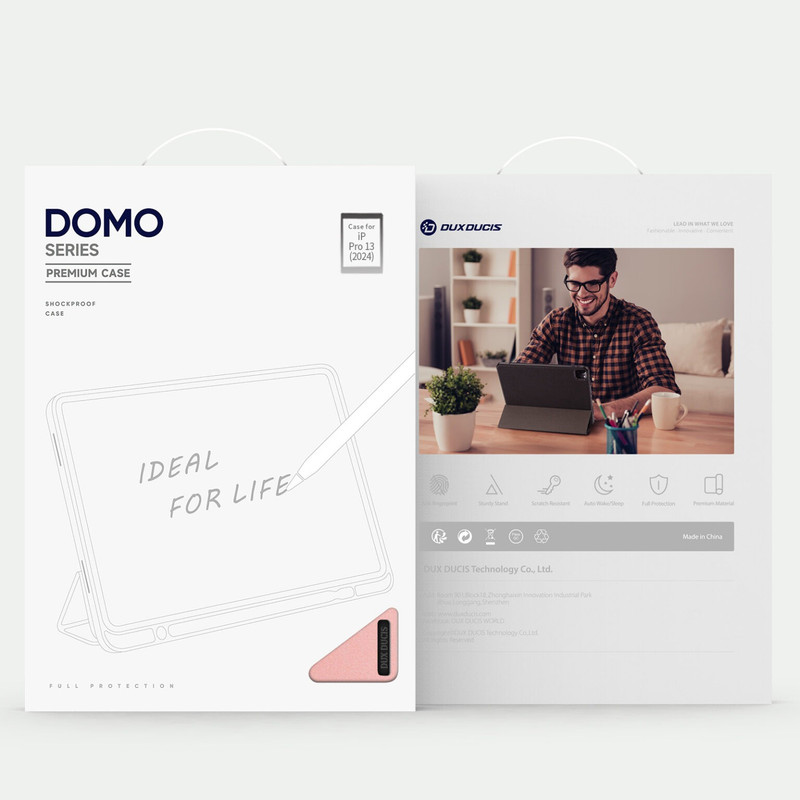 کیف کلاسوری دوکس دوکیس مدل Domo Flip مناسب برای تبلت اپل iPad Pro 13 (2024)