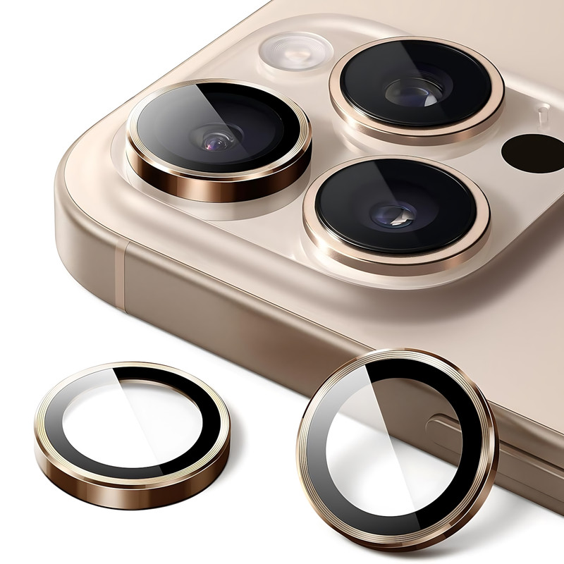 محافظ لنز دوربین شیشهای موسیلی مدل Clare مناسب برای گوشی موبایل اپل iPhone 16 Pro Max