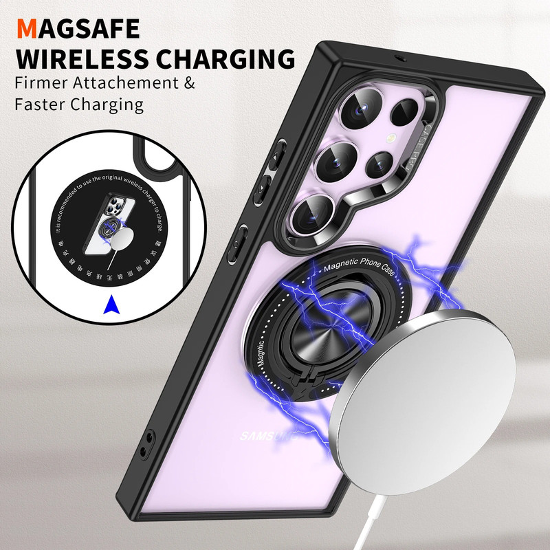 کاور مدل MagnoRing مناسب برای گوشی موبایل سامسونگ Galaxy S25 Ultra