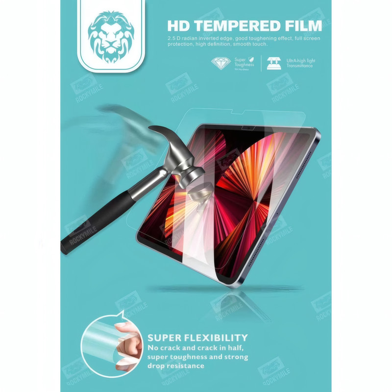 محافظ صفحه نمایش شیشه ای راکی مایل مدل TB مناسب برای تبلت اپل iPad Air 11 2024