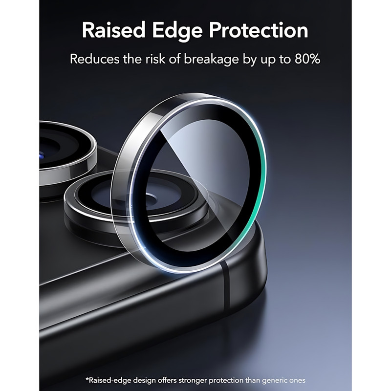 محافظ لنز دوربین شیشهای مدل Rex مناسب برای گوشی موبایل اپل iPhone 17 Pro