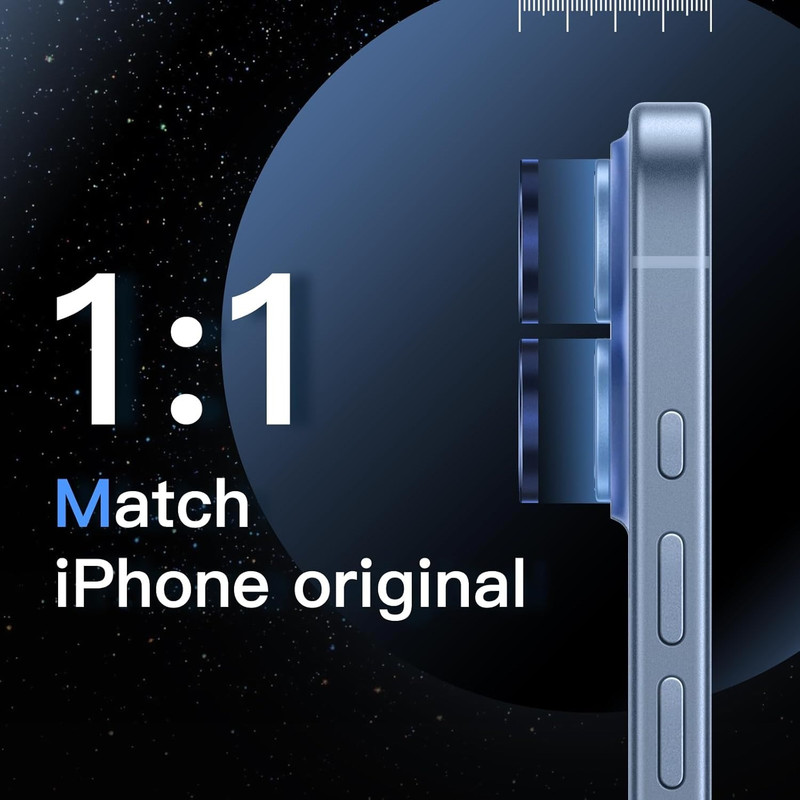 محافظ لنز دوربین شیشهای موسیلی مدل Clare مناسب برای گوشی موبایل اپل iPhone 16