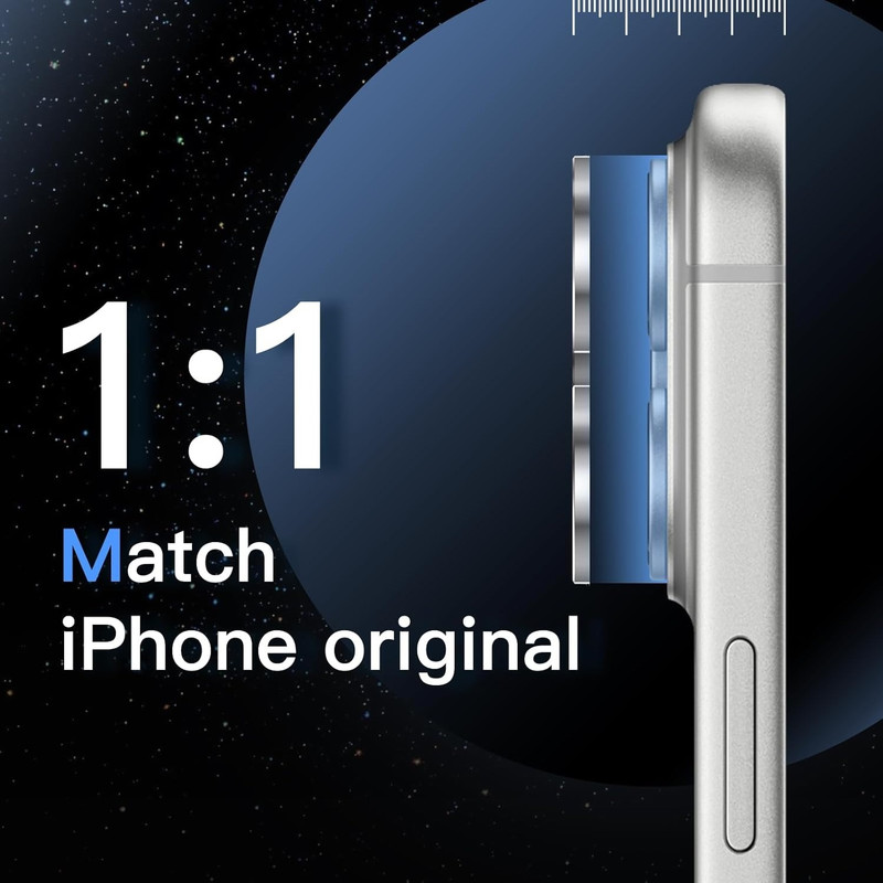 محافظ لنز دوربین شیشهای موسیلی مدل Clare مناسب برای گوشی موبایل اپل iPhone 17 Pro