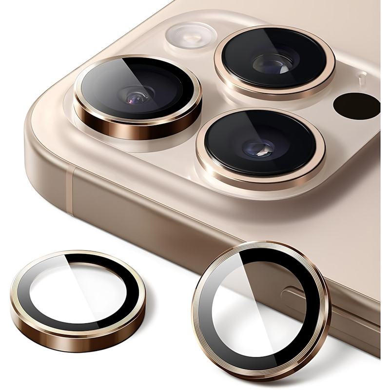 محافظ لنز دوربین شیشهای یونی پرو مدل A95 مناسب برای گوشی موبایل اپل iPhone 16 Pro Max