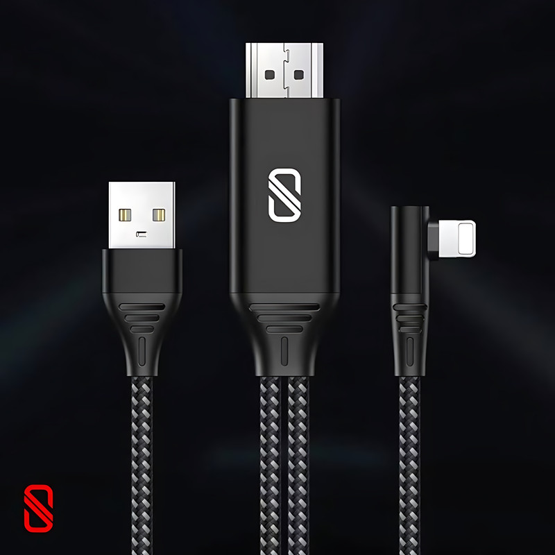 کابل تبدیل لایتنینگ به HDMI اسلیکتو مدل SHC-01 طول 2 متر