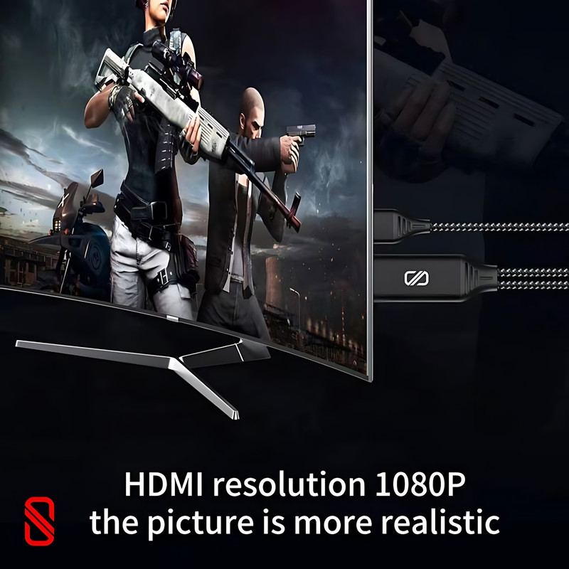 کابل تبدیل لایتنینگ به HDMI اسلیکتو مدل SHC-01 طول 2 متر