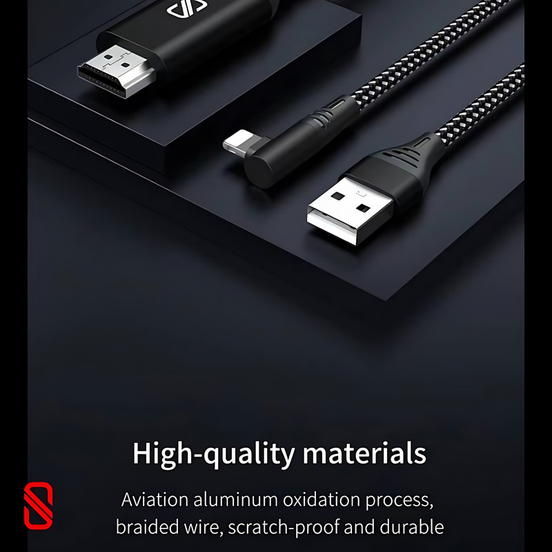 کابل تبدیل لایتنینگ به HDMI اسلیکتو مدل SHC-01 طول 2 متر